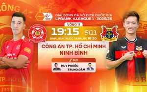 Link xem trực tiếp bóng đá CA TPHCM vs Ninh Bình 19h15 hôm nay, xem V-League vòng 11