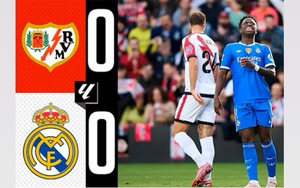 Mbappe, Bellingham, Vinicius Jr bất lực, Real Madrid bị cầm hòa trên sân Vallecano 