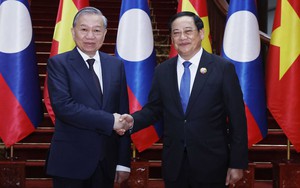 Tổng Bí thư Tô Lâm hội kiến Thủ tướng Lào