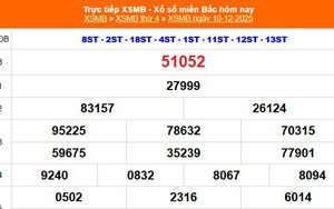 XSMB 10/12 - Kết quả Xổ số miền Bắc hôm nay 10/12/2025 - Kết quả XSMB ngày 10 tháng 12
