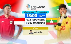 Link xem trực tiếp bóng đá U22 Indonesia vs U22 Myanmar 18h00 hôm nay, xem SEA Games 2025