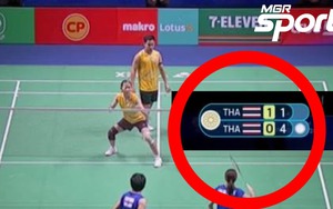 Bảng điểm gây nhầm lẫn khi hai cặp VĐV Thái Lan đối đầu ở chung kết cầu lông SEA Games 2025
