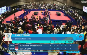 Bóng bàn nữ Thái Lan ngược dòng ngoạn mục để đánh bại Singapore, giành HCV SEA Games 2025