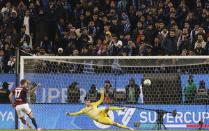 Nối gót kình địch cùng thành phố, Inter Milan tạm biệt siêu cúp Ý sau màn luân lưu thảm họa