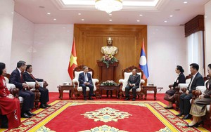 Tổng Bí thư Tô Lâm gặp các nguyên Tổng Bí thư, Chủ tịch nước Lào