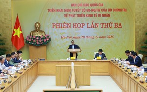 Thủ tướng chủ trì Phiên họp lần thứ ba của BCĐ phát triển kinh tế tư nhân