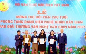 Trao Giải thưởng Văn nghệ dân gian năm 2025 cho 49 công trình xuất sắc