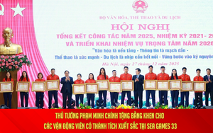 Thủ tướng Phạm Minh Chính tặng Bằng khen cho các vận động viên có thành tích xuất sắc tại SEA Games 33