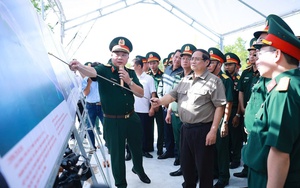 Thủ tướng kiểm tra tiến độ thi công Cao tốc Cà Mau - Đất Mũi và tuyến giao thông ra đảo Hòn Khoai