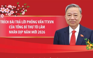 Những thông điệp nhân dịp năm mới 2026 trong bài trả lời phỏng vấn TTXVN của Tổng Bí thư Tô Lâm