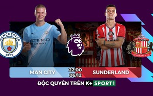 Link xem trực tiếp bóng đá Man City vs Sunderland 22h hôm nay, xem Premier League vòng 15