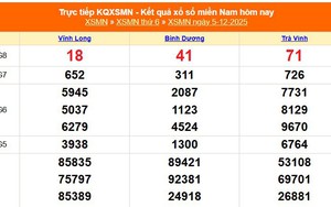 XSMN 5/12 - Kết quả xổ số miền Nam hôm nay 5/12/2025 - Trực tiếp XSMN ngày 5 tháng 12