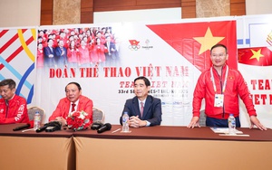 Bộ trưởng Nguyễn Văn Hùng động viên Đoàn Thể thao Việt Nam thi đấu tại SEA Games 33