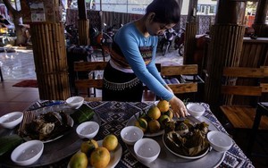 Độc đáo lễ mừng cơm mới của đồng bào Thái ở Mai Châu