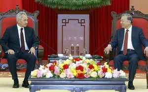 Tổng Bí thư Tô Lâm tiếp Thư ký Hội đồng An ninh Liên bang Nga