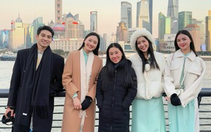 Hoa Hậu Kiều Duy, Nam Vương Tuấn Ngọc mặc áo dài dưới thời tiết âm độ