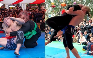 Cô gái 130 kg thắng nhà vô địch Jiujitsu Việt Nam, đối đầu cả đô vật nước ngoài ở hội làng là ai?
