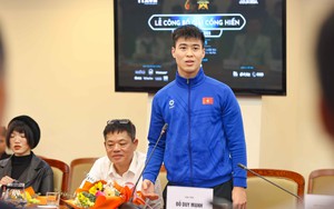 Trung vệ Duy Mạnh: ‘Giải thưởng Cống hiến là sự ghi nhận nỗ lực của các VĐV, đội tuyển thể thao’