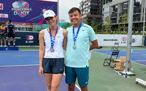 Vợ Lý Hoàng Nam giành ngôi á quân pickleball trong ngày chồng đoạt chức vô địch