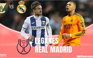 Nhận định, soi tỷ lệ Leganes vs Real Madrid 3h hôm nay 6/2, Tứ kết Cúp nhà Vua