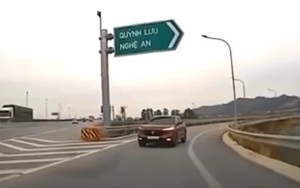 Đi ngược chiều đường dẫn cao tốc, nữ tài xế bị phạt 19 triệu đồng