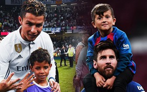 Cậu ấm nhà Ronaldo gọi, quý tử của Messi trả lời