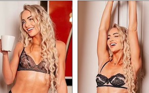 Nữ cầu thủ đẹp nhất thế giới kí hợp đồng mới, khoe đường cong nóng bỏng trước ngày Lễ tình nhân