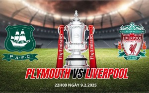 Nhận định, soi tỷ lệ Plymouth Argyle vs Liverpool 22h00 hôm nay 9/2, FA Cup