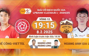 Link xem trực tiếp bóng đá Thể Công vs HAGL 19h15 ngày 8/2, vòng 12 V-League