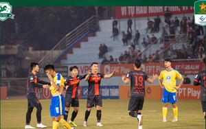 Thắng nhờ bàn phản lưới khó tin, đội bóng của Văn Lâm, Hoàng Đức giữ vững ngôi đầu giải hạng Nhất