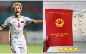 Văn Toàn khoe bằng tốt nghiệp đại học loại giỏi sau 10 năm vừa học vừa đá bóng