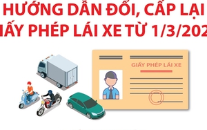 Bộ Công an hướng dẫn đổi, cấp lại giấy phép lái xe từ 1/3/2025