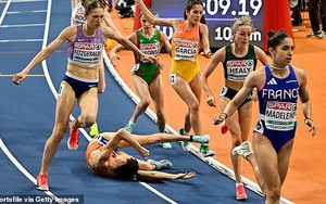 Nữ runner bất tỉnh sau cú ngã kinh hoàng tại giải vô địch điền kinh trong nhà châu Âu