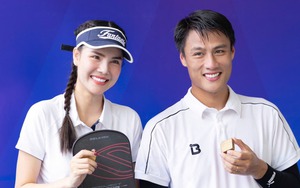 V-League tạm nghỉ, cựu tuyển thủ quốc gia hẹn vợ người mẫu đi chơi pickleball