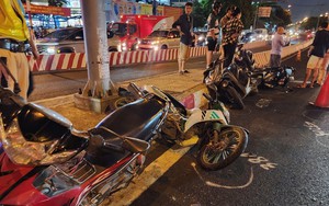Vụ ô tô đâm liên hoàn 10 xe máy: Một nạn nhân đã tử vong