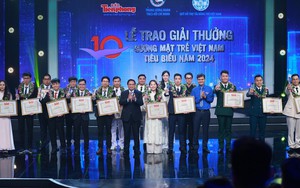 Thủ tướng dự Lễ trao giải thưởng Gương mặt trẻ Việt Nam tiêu biểu năm 2024
