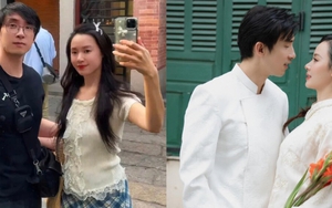 Diễn viên Midu và ông xã tình tứ trong chuyến du lịch