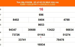 XSHCM 31/3 - XSTP thứ Hai - Kết quả xổ số Hồ Chí Minh hôm nay ngày 31/3/2025
