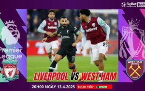 Nhận định, soi tỷ lệ Liverpool vs West Ham 20h hôm nay 13/4, Ngoại hạng Anh