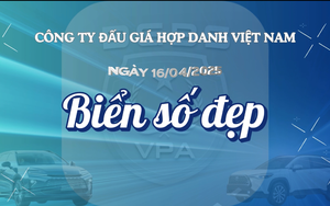 Thông báo tổ chức đấu giá biển số xe ô tô ngày 16/4/2025