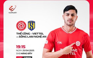 Link xem trực tiếp bóng đá Viettel vs Sông Lam Nghệ An, 19h15 ngày 25/4, vòng 20 V-League