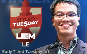 Lê Quang Liêm xếp trên kỳ thủ số một nước Mỹ, vô địch giải cờ vua uy tín thế giới