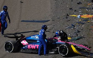 Tay đua F1 gặp tai nạn nghiêm trọng tại chặng đua thử Grand Prix Nhật Bản, cháy ven đường gây hỗn loạn