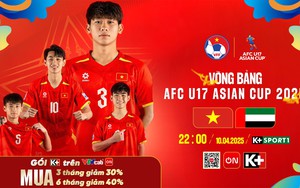 Lịch thi đấu bóng đá hôm nay 10/4: Trực tiếp U17 Việt Nam đấu với U17 UAE lúc mấy giờ?