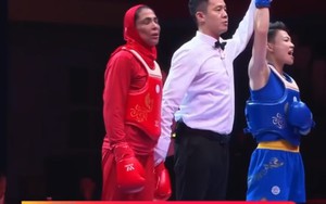 Võ sĩ Việt Nam giành HCV ở Cúp thế giới sau khi thắng đối thủ người Iran