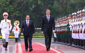 Thủ tướng Phạm Minh Chính chủ trì Lễ đón Thủ tướng Tây Ban Nha thăm chính thức Việt Nam