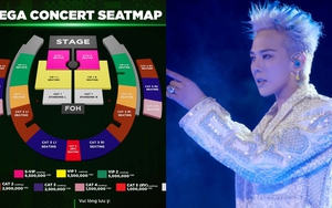 Giá vé xem đêm nhạc G-Dragon tại Hà Nội chỉ từ 1 triệu đồng