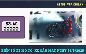 Đột phá phong cách với những biển số xe mô tô, xe gắn máy ngày 21/5/2025