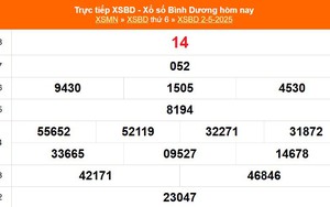 XSBD 2/5 - Kết quả xổ số Bình Dương hôm nay 2/5/2025 - Trực tiếp XSBD ngày 2 tháng 5