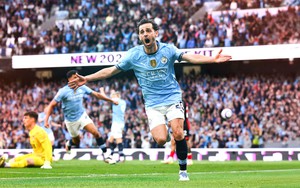 Rodri trở lại, Man City thắng đậm và giành lợi thế trong cuộc đua dự Champions League